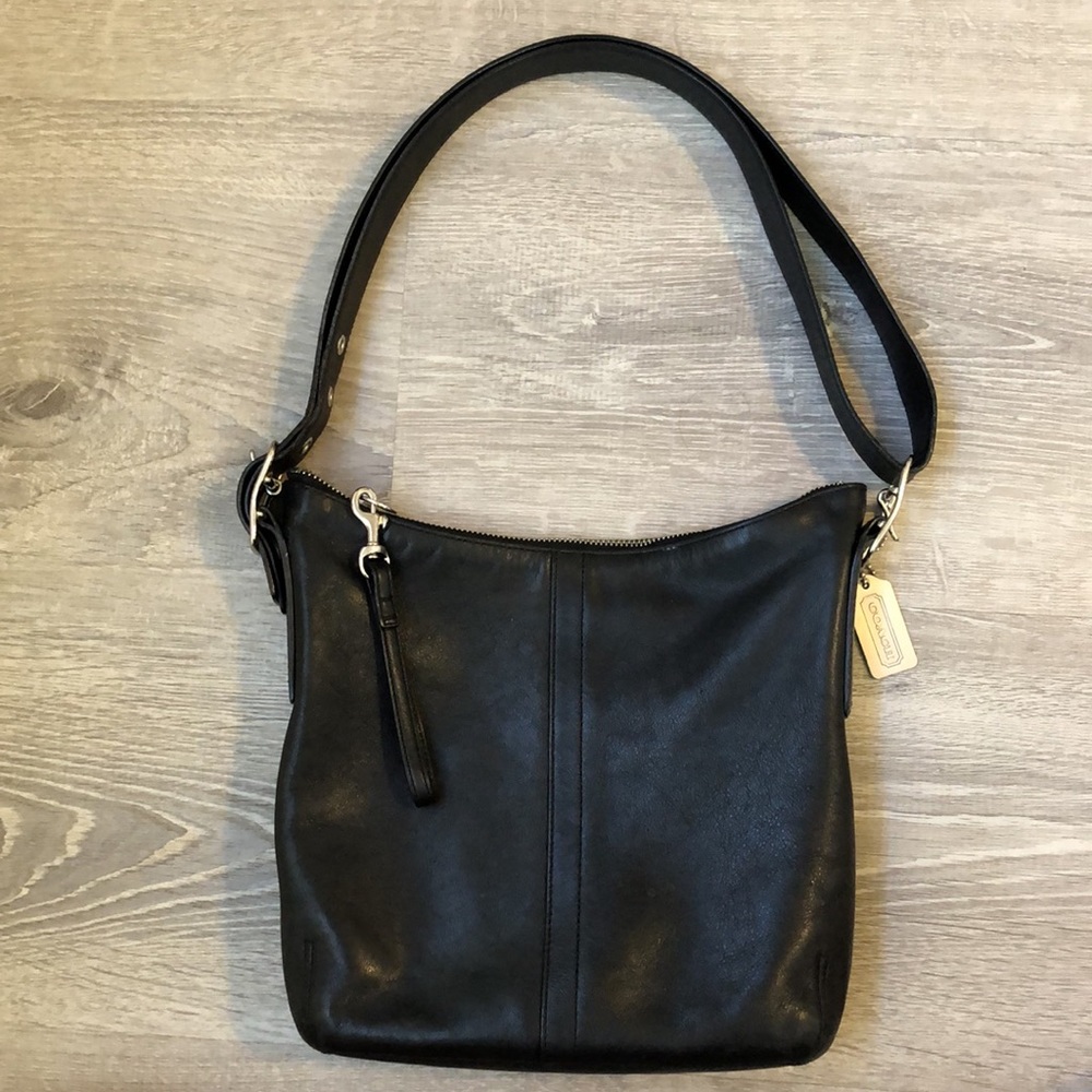 Coach Vintage Legacy Slim Duffle Black Leather - Gem